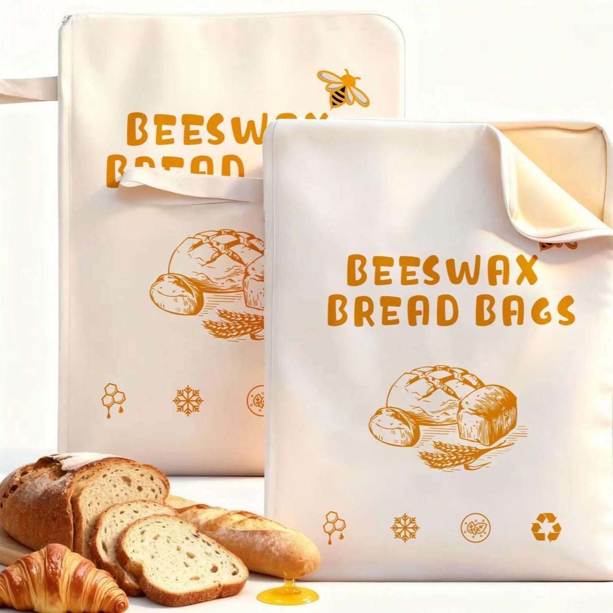 Cotton Linen Bread Bag